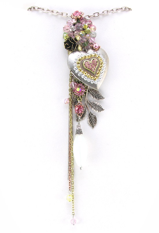 Chantilly Necklace-heart locket necklace