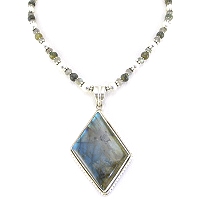 Forest Shadows Necklace-labradorite pendant necklace, sterling silver necklace