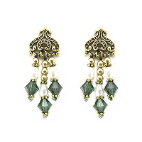 Cascade Earrings- earrings swarovski earring freshwater pearls