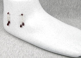 Vampire Bite Ankle Bracelet-ankle bracelets, ankle bracelet, vampire, vampire bite, twilight, vampire lover, edward, true blood, swarovski