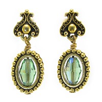 Treasure Island Earrings-Treasure Island Earrings, Swarovski Crystals