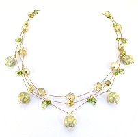 Razzle Dazzle Necklace-necklace, necklaces, lampwork beads, swarovski crystals 
